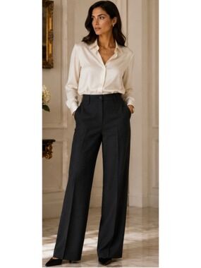 Women's Bottega Veneta Trousers Size 4 Charcoal Gray New w Tag